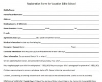 VBS 2017 Form